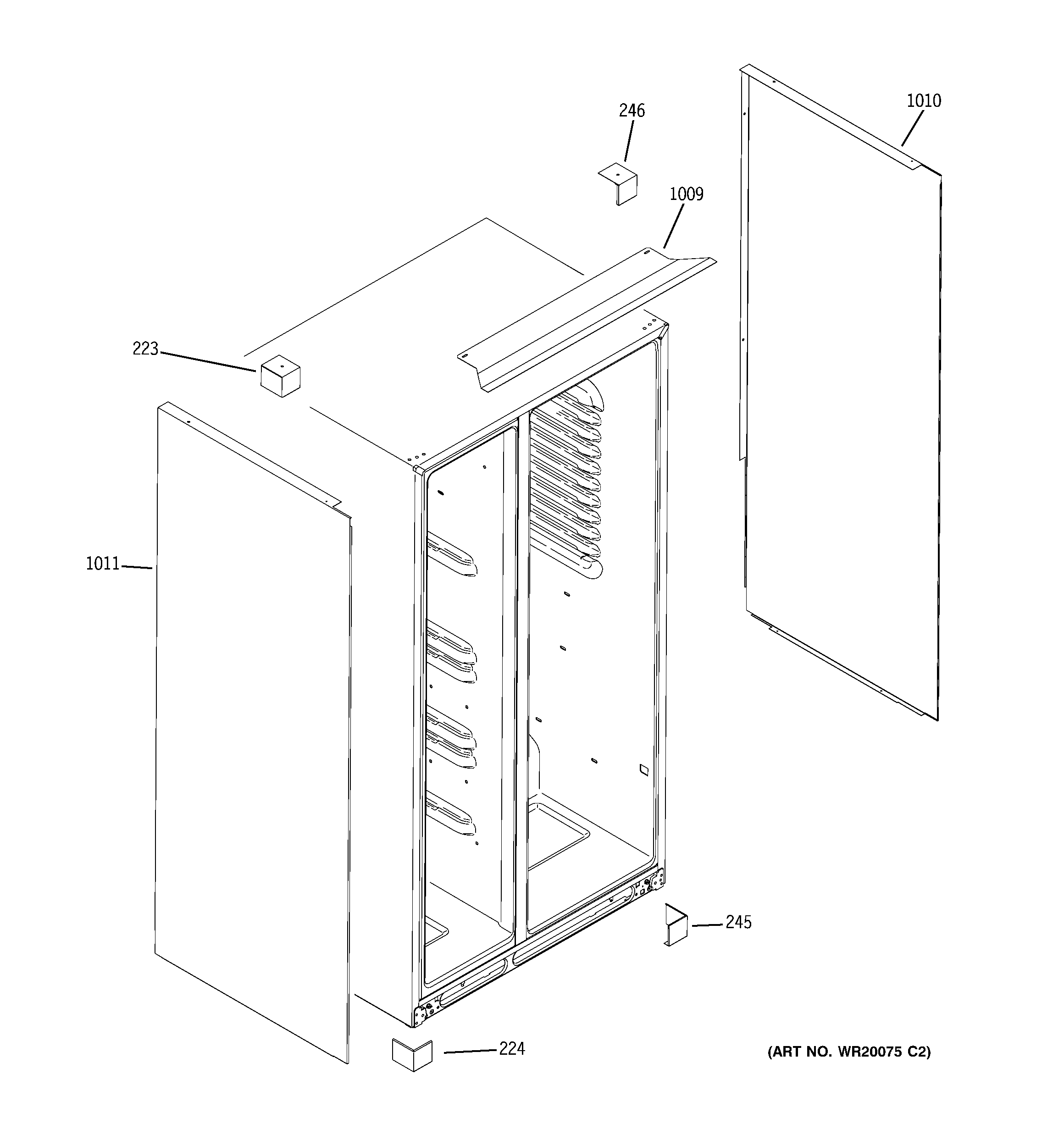 GE ZSE27SGTCSS clad components diagram