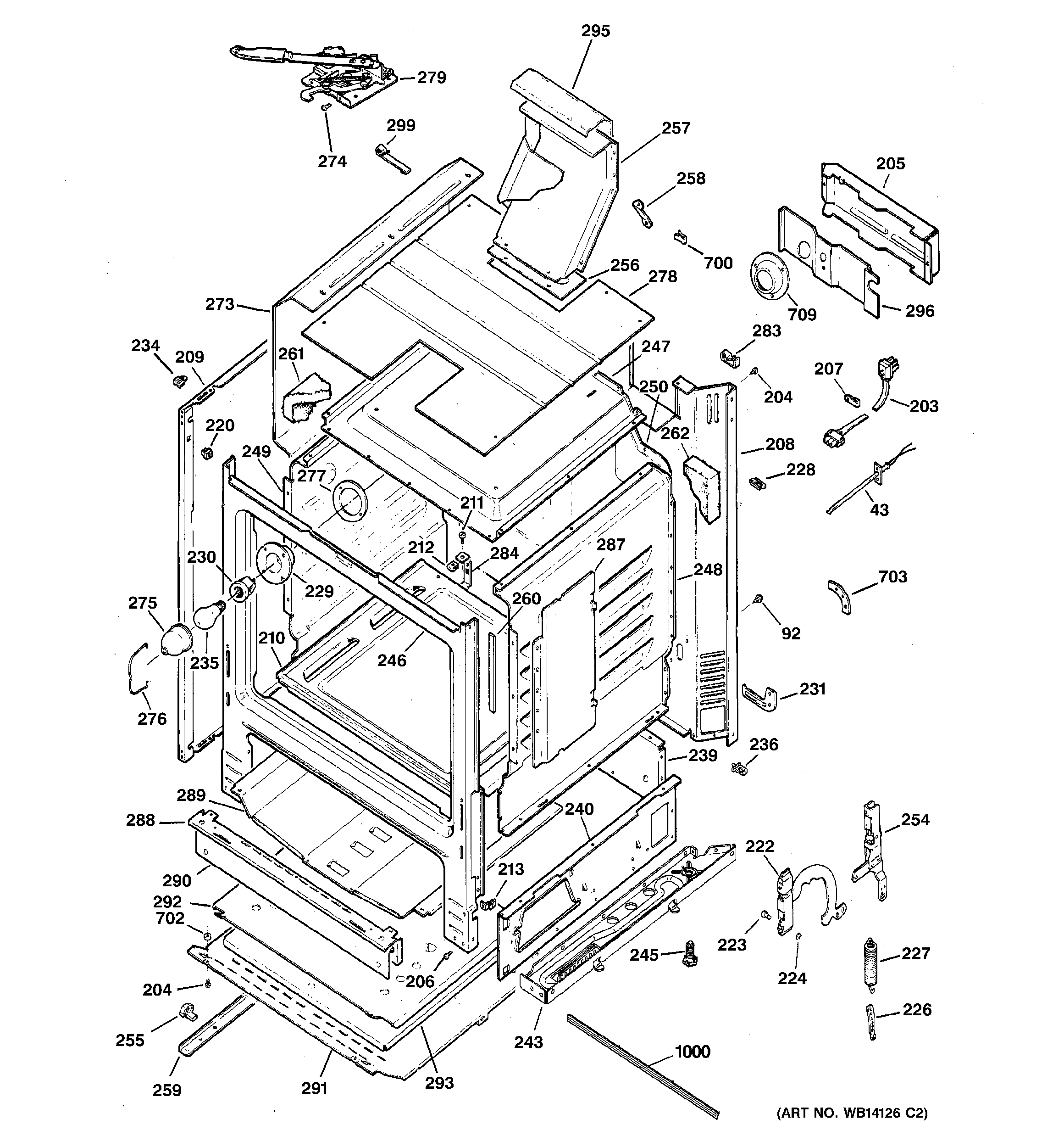 GE JGBP28EEM1WH body parts diagram
