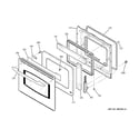 GE PK916WM1WW door diagram