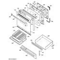 GE JGBP30WEV4WW door & drawer parts diagram