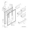 GE GTS22KBPDRCC fresh food door diagram