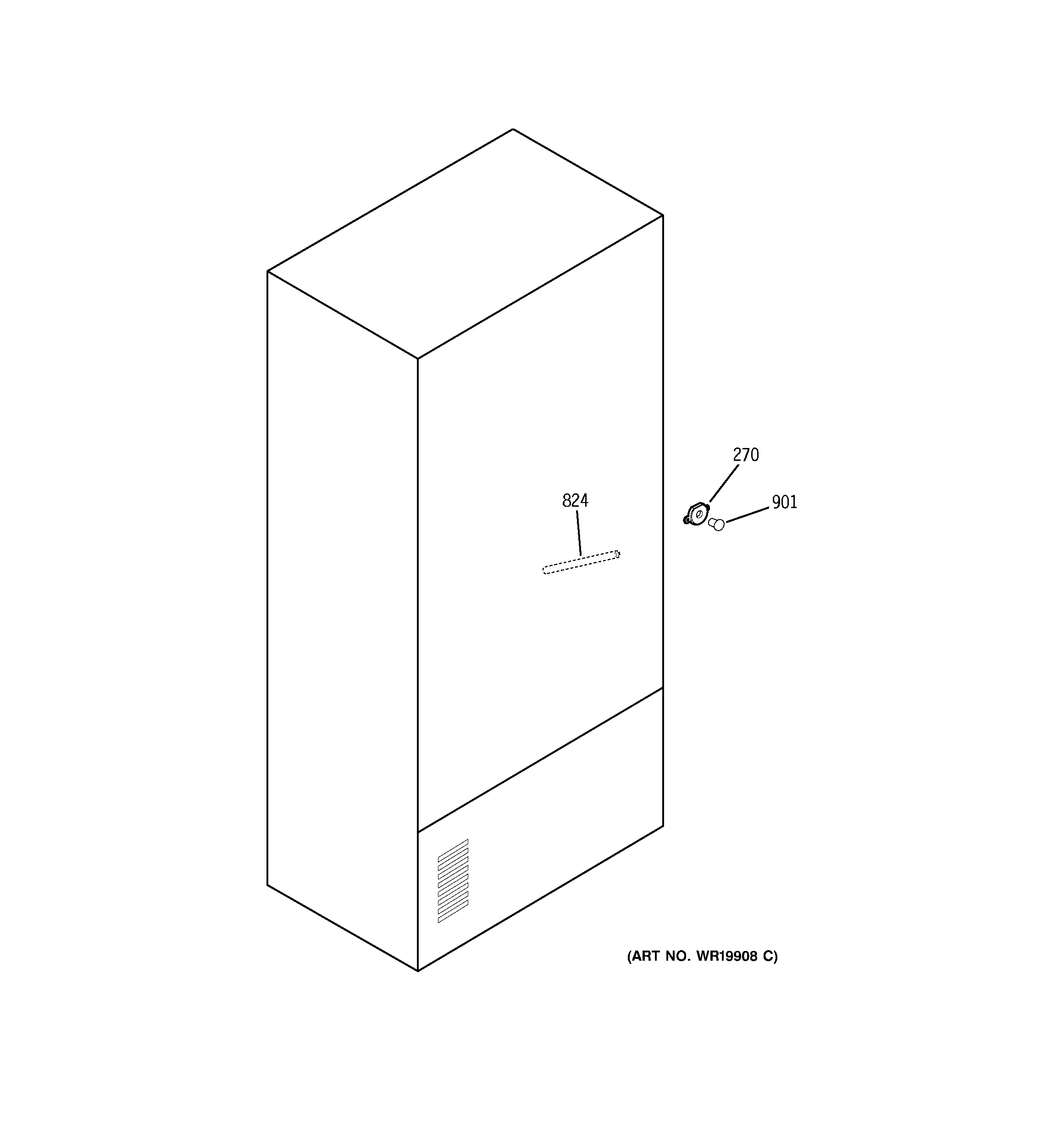GE PFS22MBSAWW water system diagram