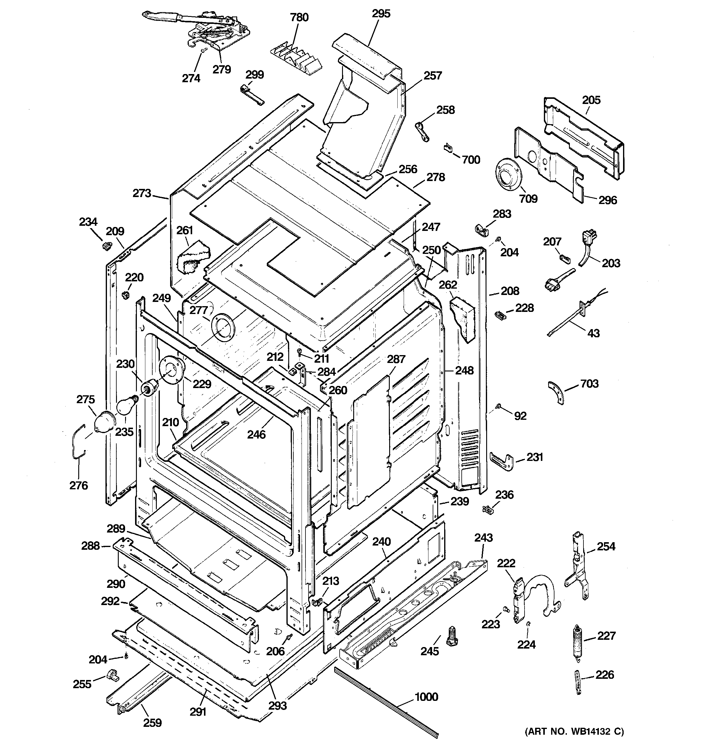 GE JGBP87SEM1SS body parts diagram