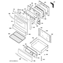 GE PGB916SEM1SS door & drawer parts diagram