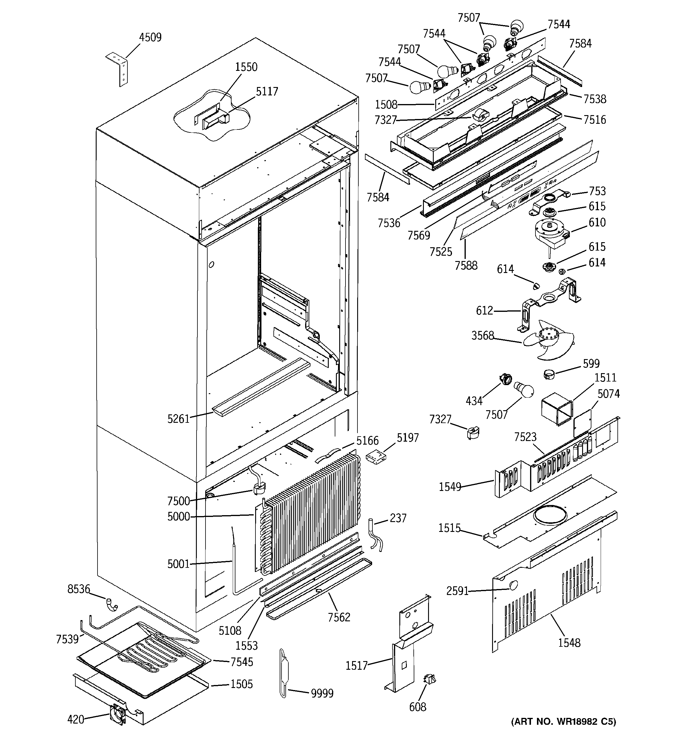 GE ZICS360NRHLH controls & components diagram