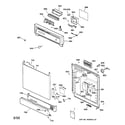 Kenmore 36315651890 escutcheon & door assembly diagram