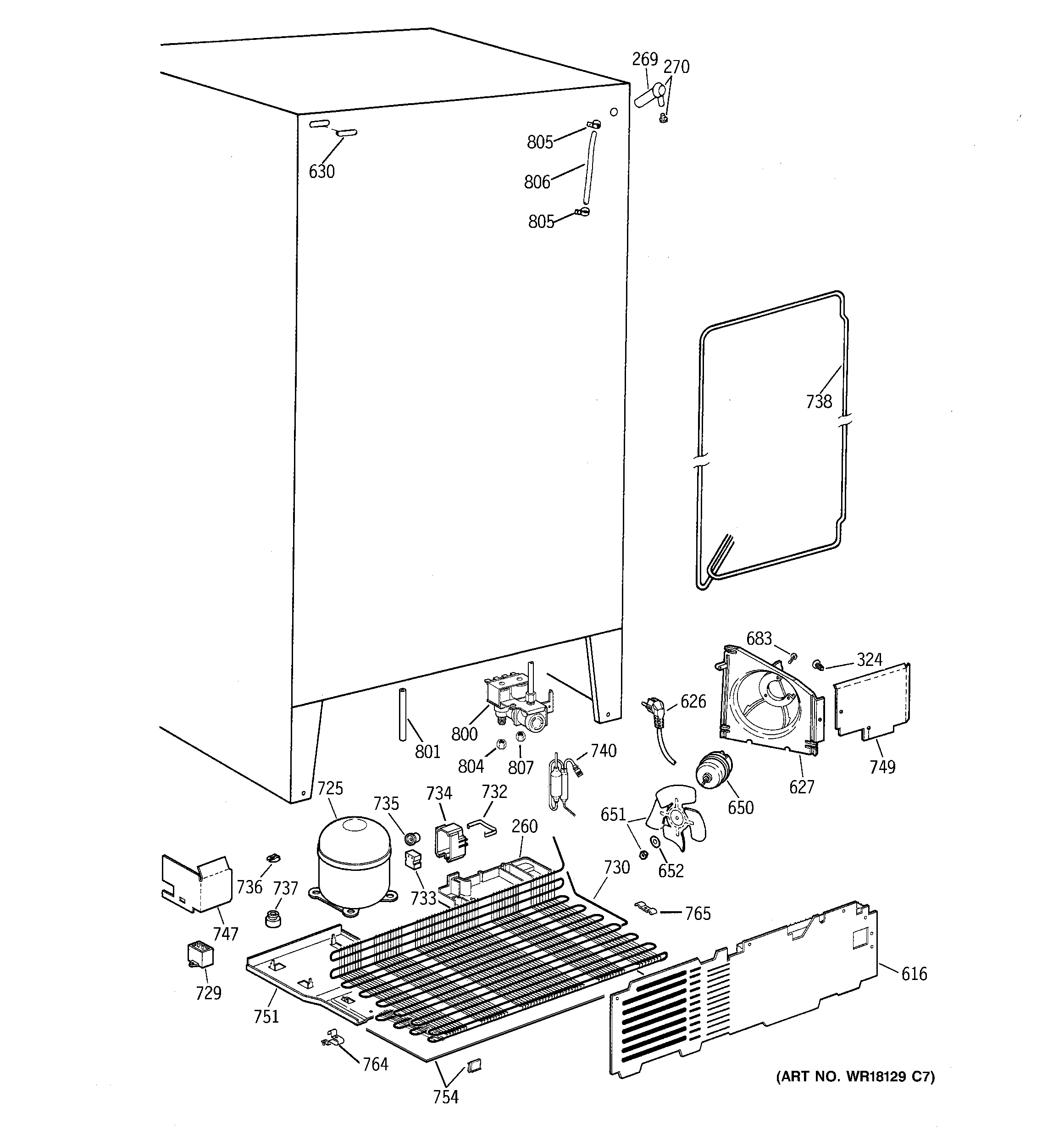 GE TFZ22PRBAWW unit parts diagram