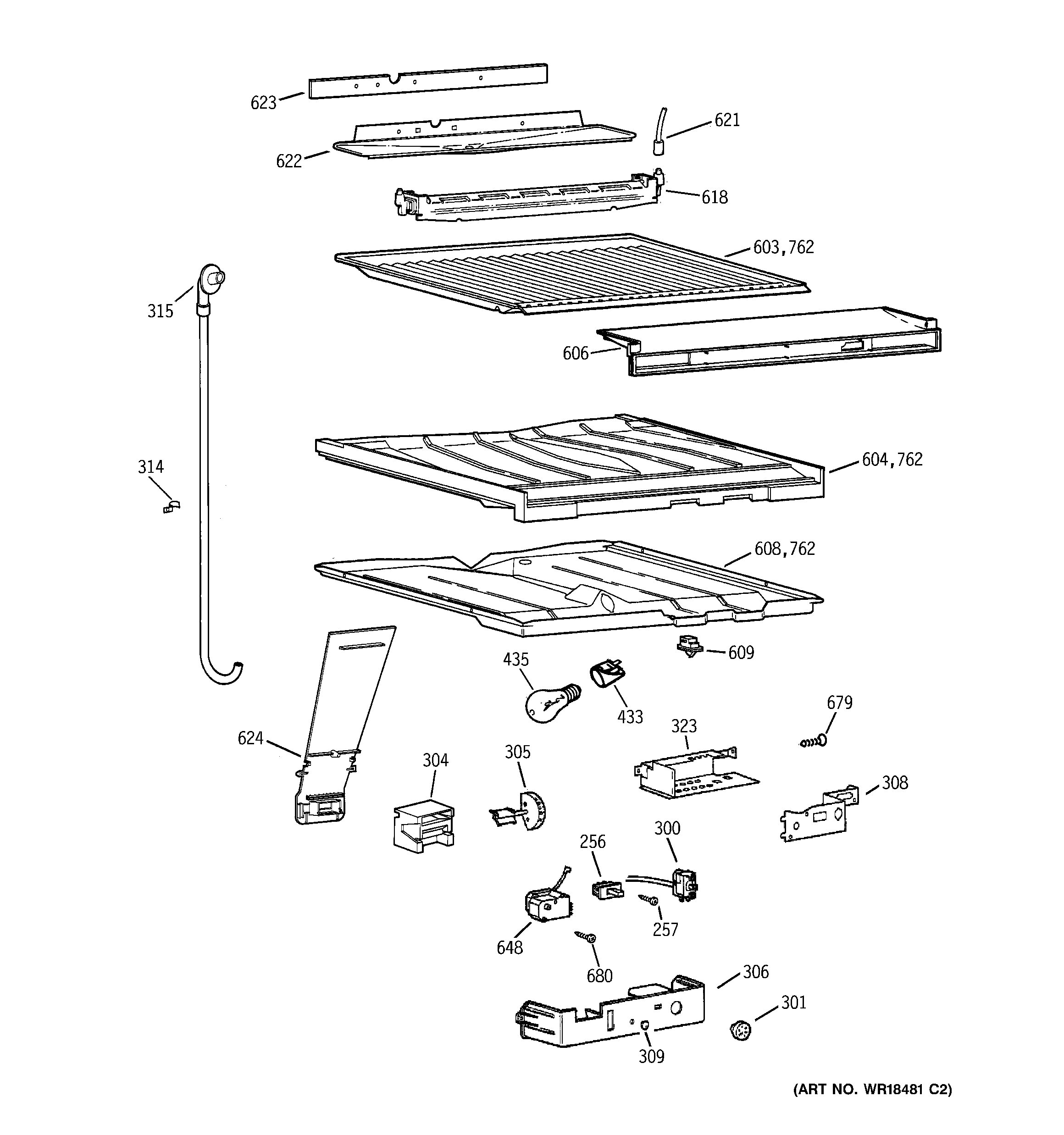 Kenmore 36378167893 compartment separator parts diagram