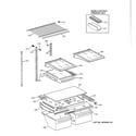 Kenmore 36368965897 shelf parts diagram