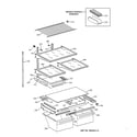 GE MTX21DABLRAA shelf parts diagram