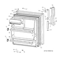 GE TBX18GABLRAA fresh food door diagram