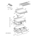 GE TBX18GABLRAA shelf parts diagram