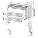 GE TBX18CIBLRAA freezer door diagram