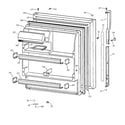 GE TBX18CIBLRAA fresh food door diagram