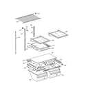 GE TBX18CIBLRAA shelf parts diagram