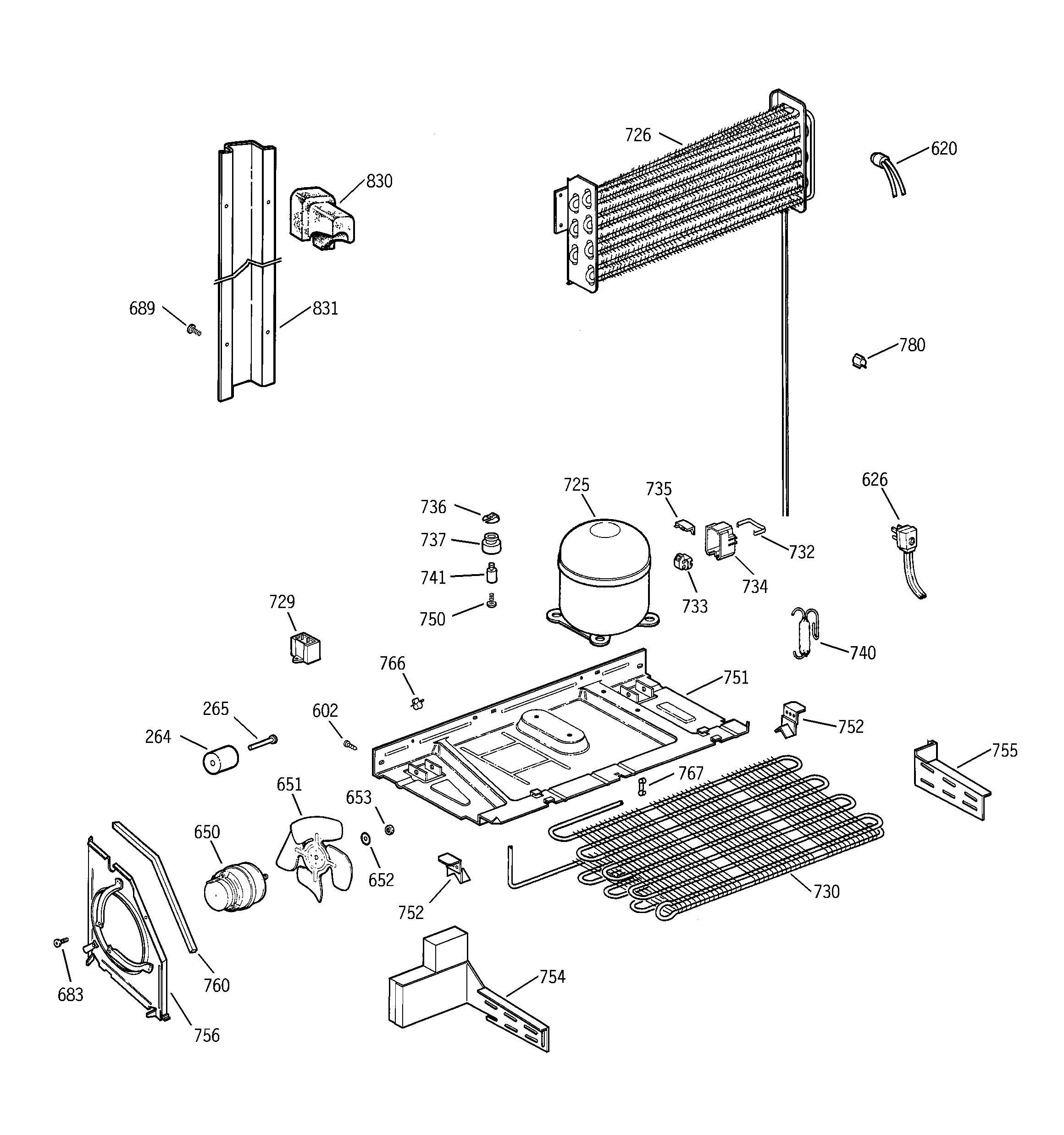 GE TBX18IIBKRWW unit parts diagram