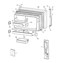 GE TBX19ZIBKRAA freezer door diagram