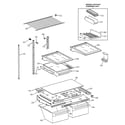 GE TBX19ZIBKRAA shelf parts diagram