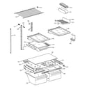 GE TBH19ZABNRWW shelf parts diagram