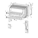 GE TBT18JABNRAA freezer door diagram