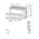 GE TBG24JABPRWW freezer door diagram