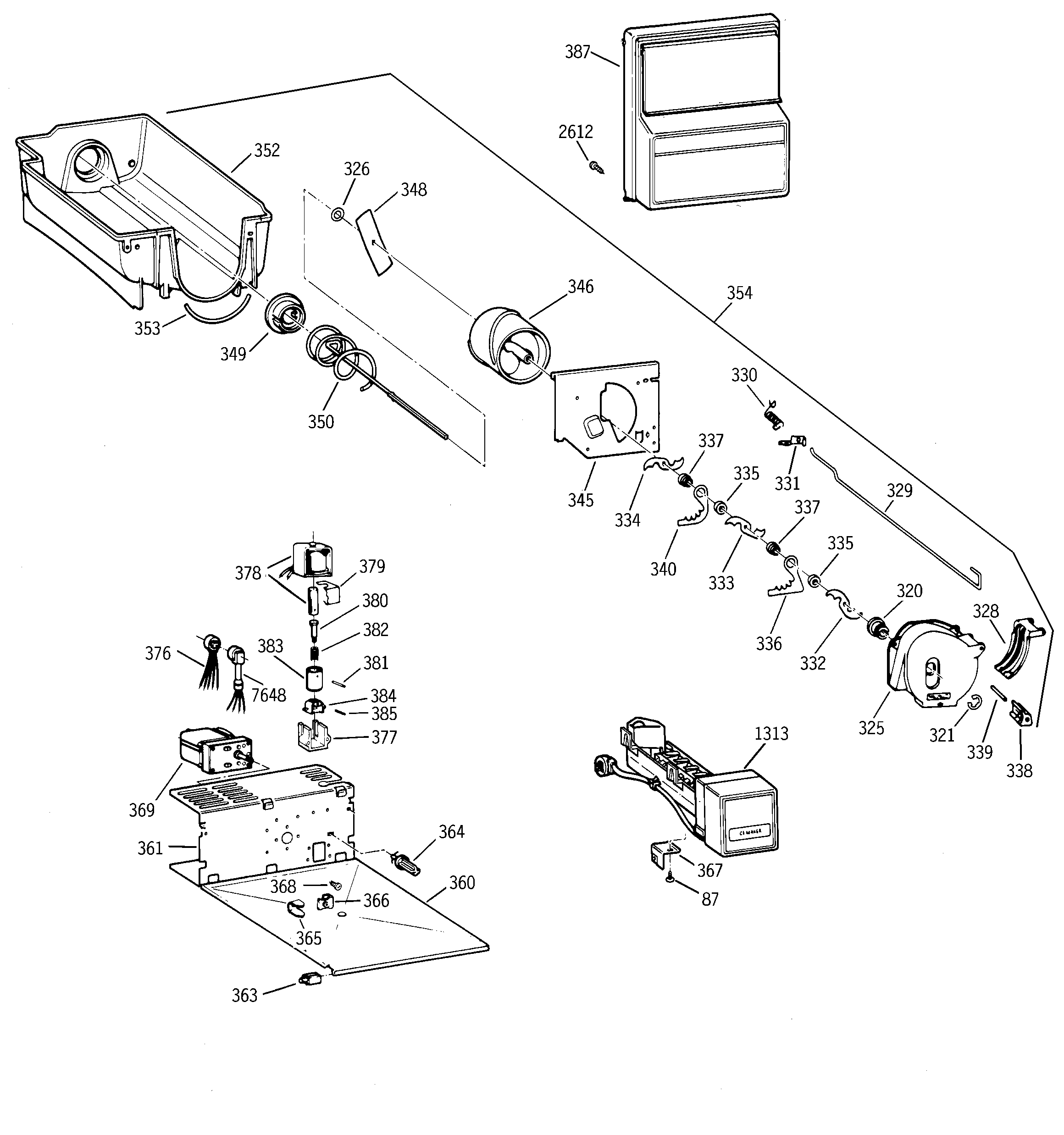 GE ZISS48DAASS dispenser diagram