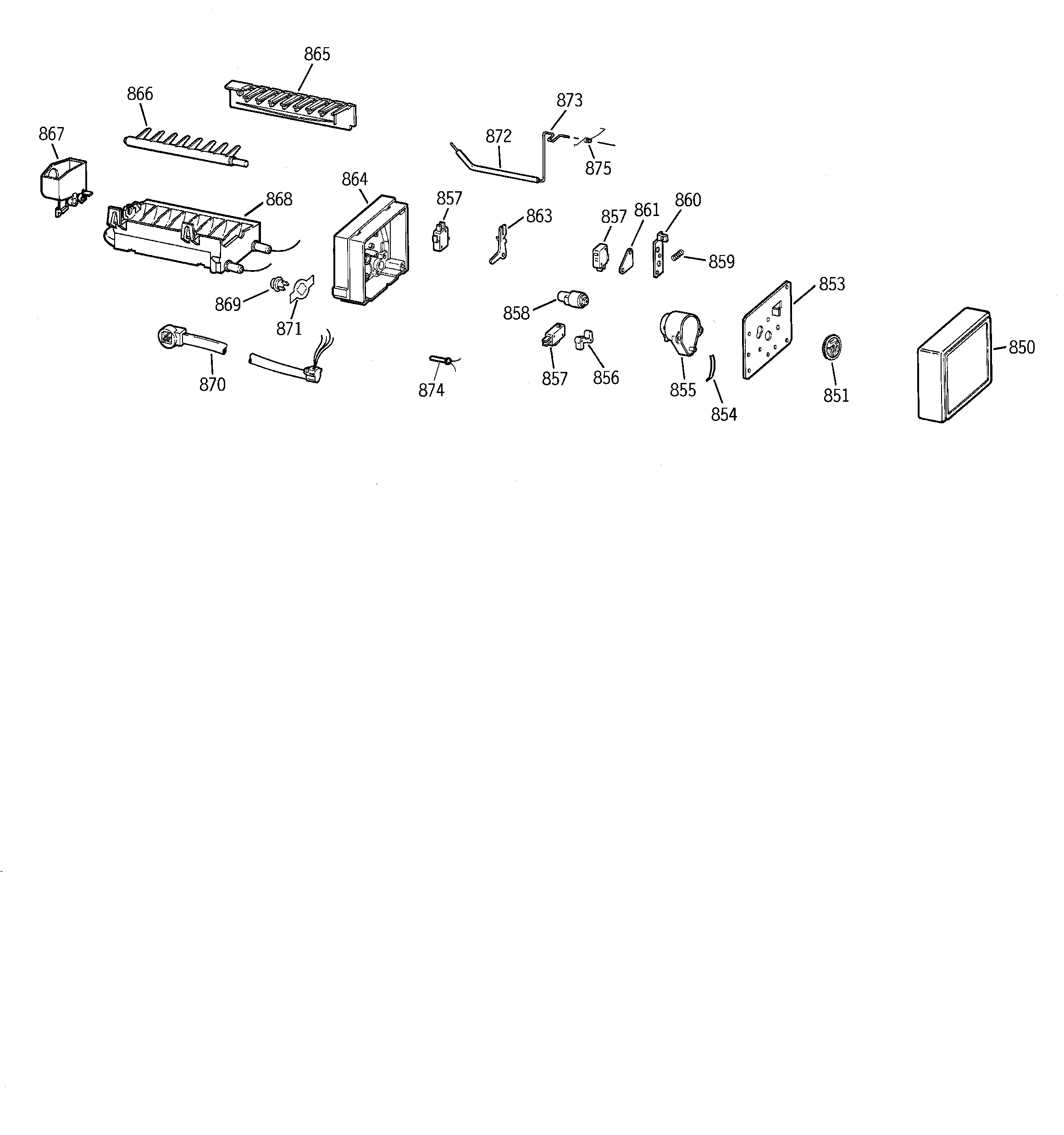 GE TPX21PRBBWW icemaker wr30x0327 diagram