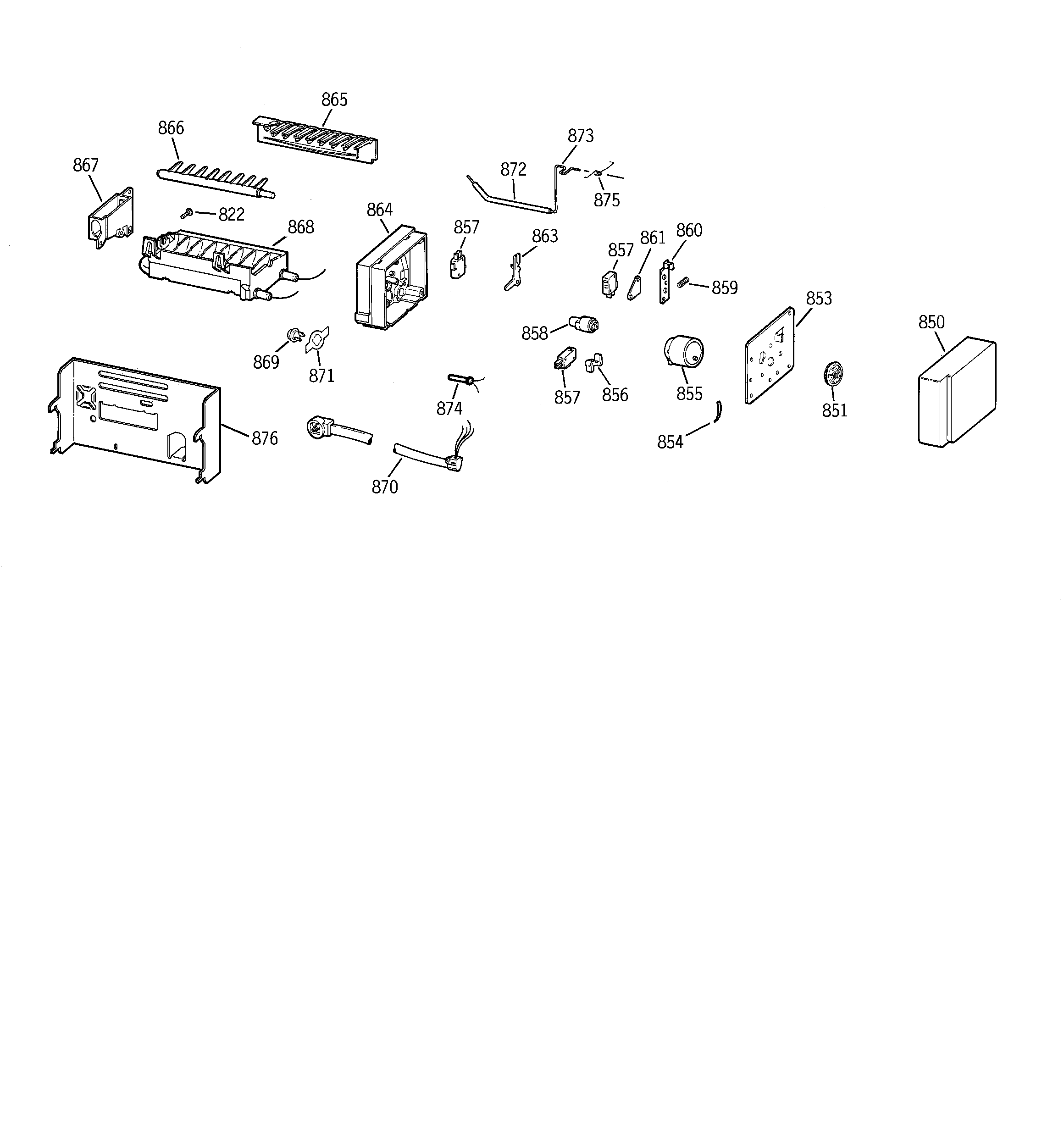GE TFG30PFBBWW icemaker wr30x0331 diagram