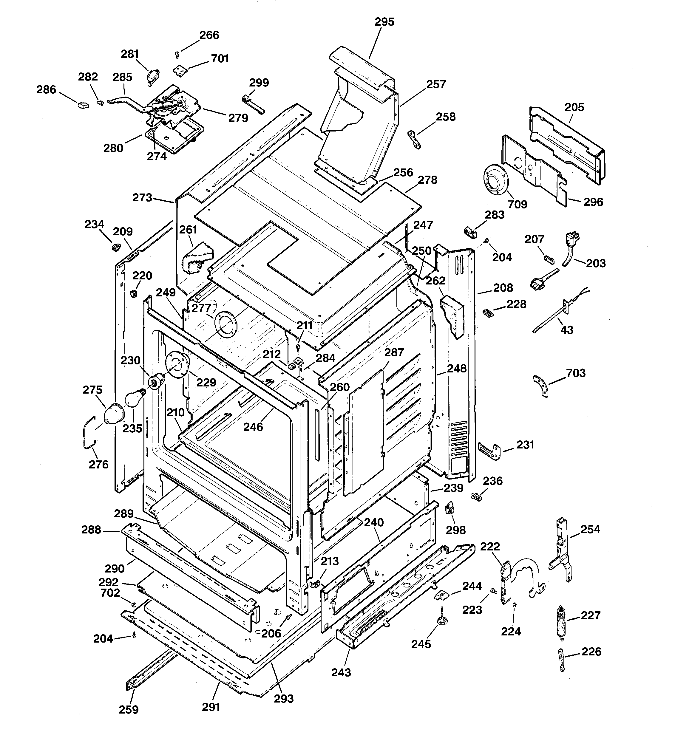 GE JGBP79AEA2AA body parts diagram
