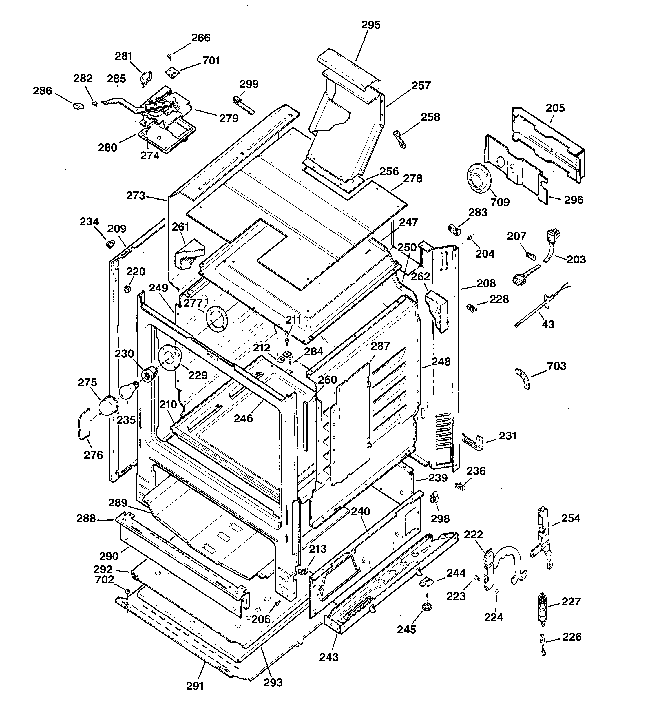 GE JGBP27BEA3WH body parts diagram