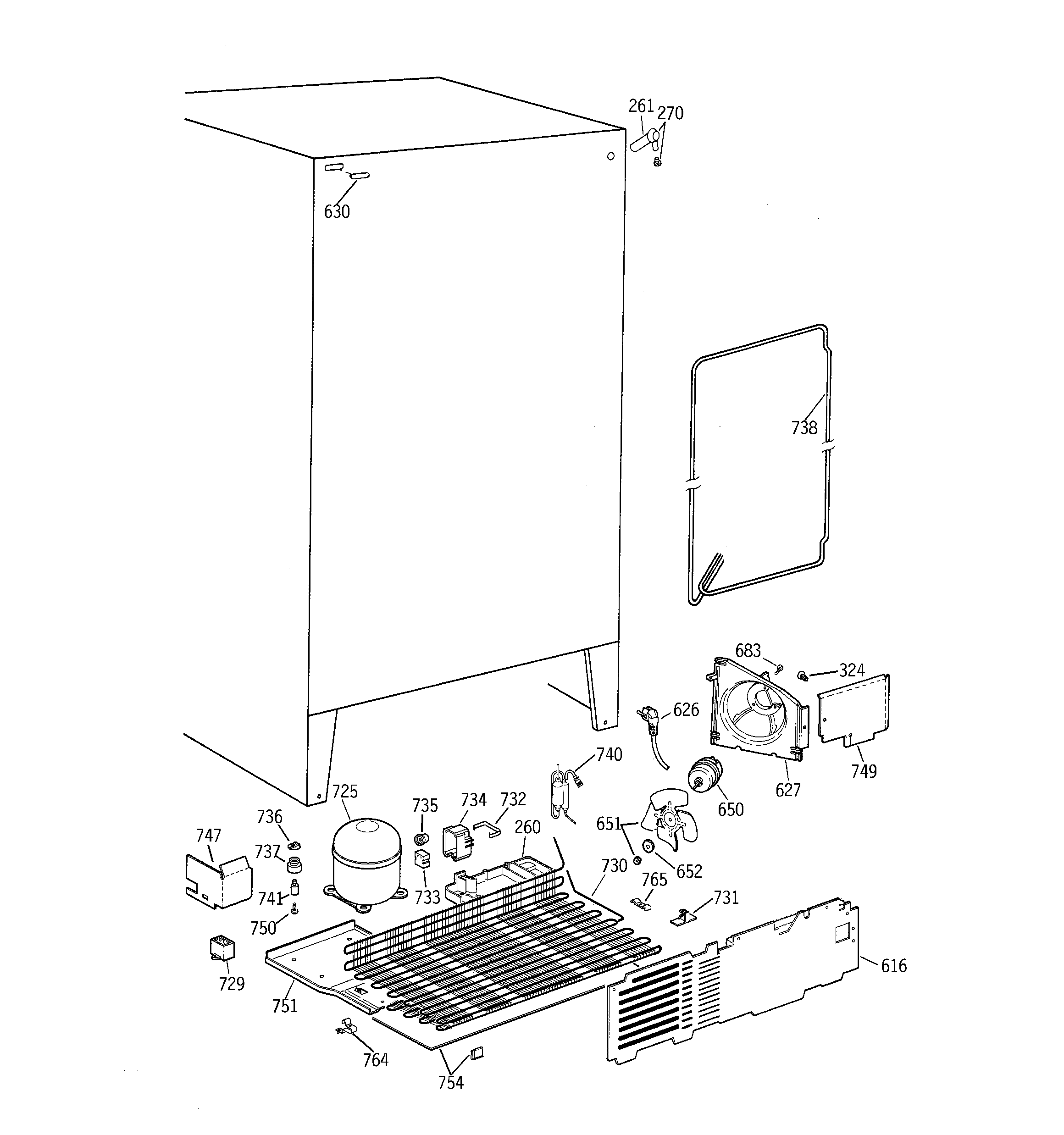 GE TFZ20JABBWW unit parts diagram