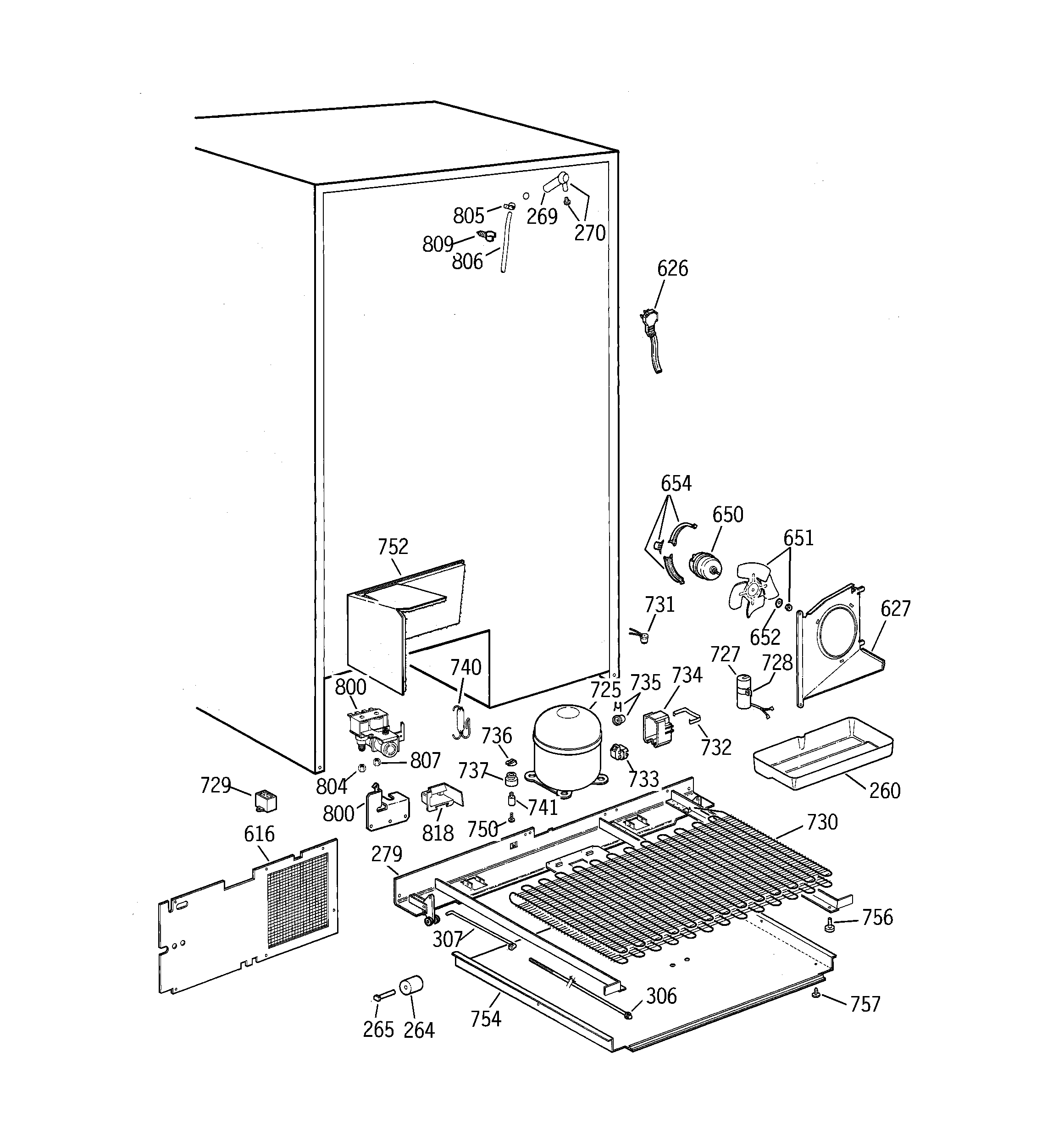 GE TPJ24PRBBBB unit parts diagram