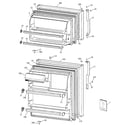 GE TBX14SIBJLWW doors diagram