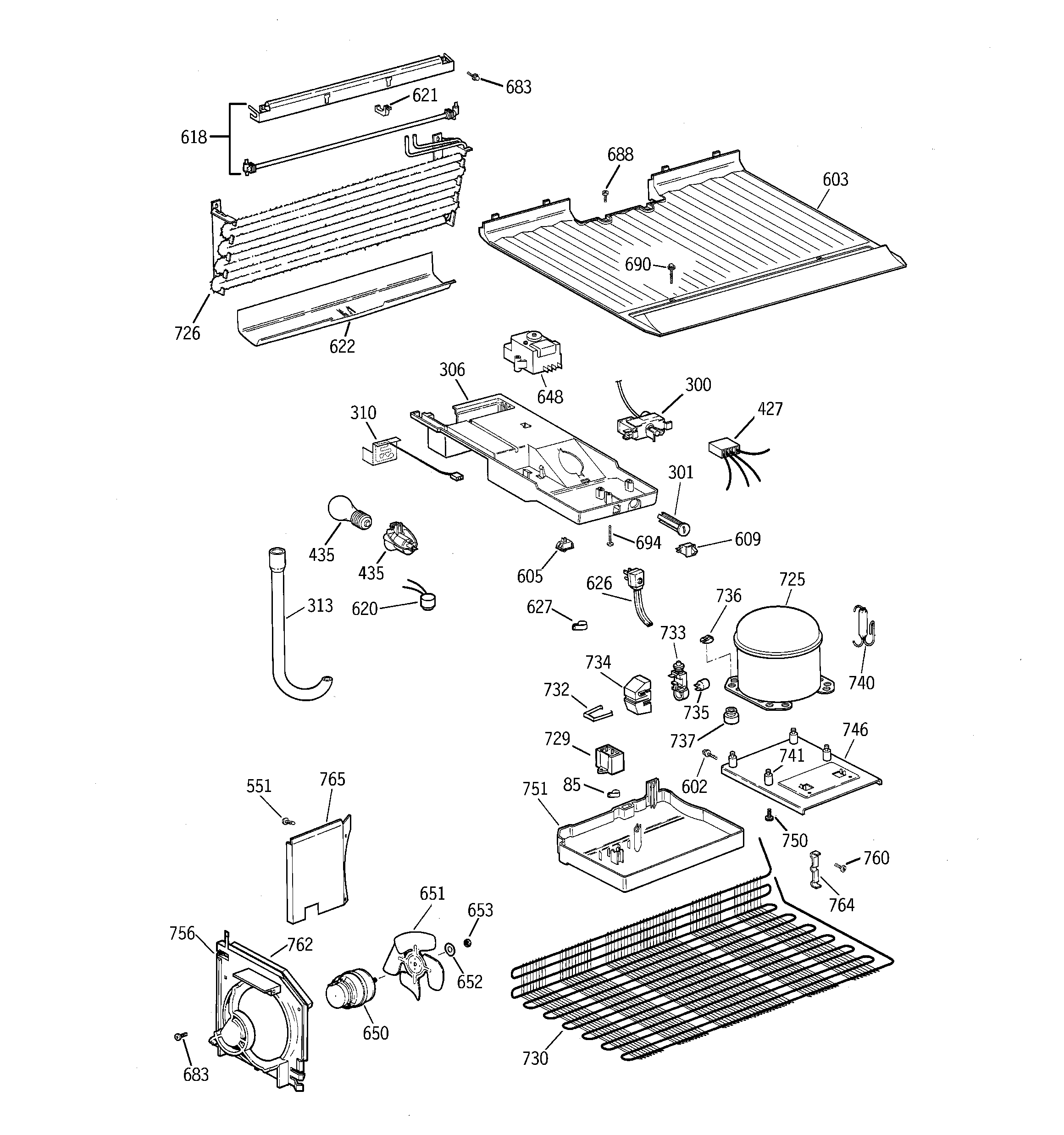 GE TBT16SABKRWW unit parts diagram