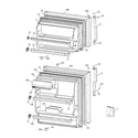 GE TBT18NABMRWW doors diagram
