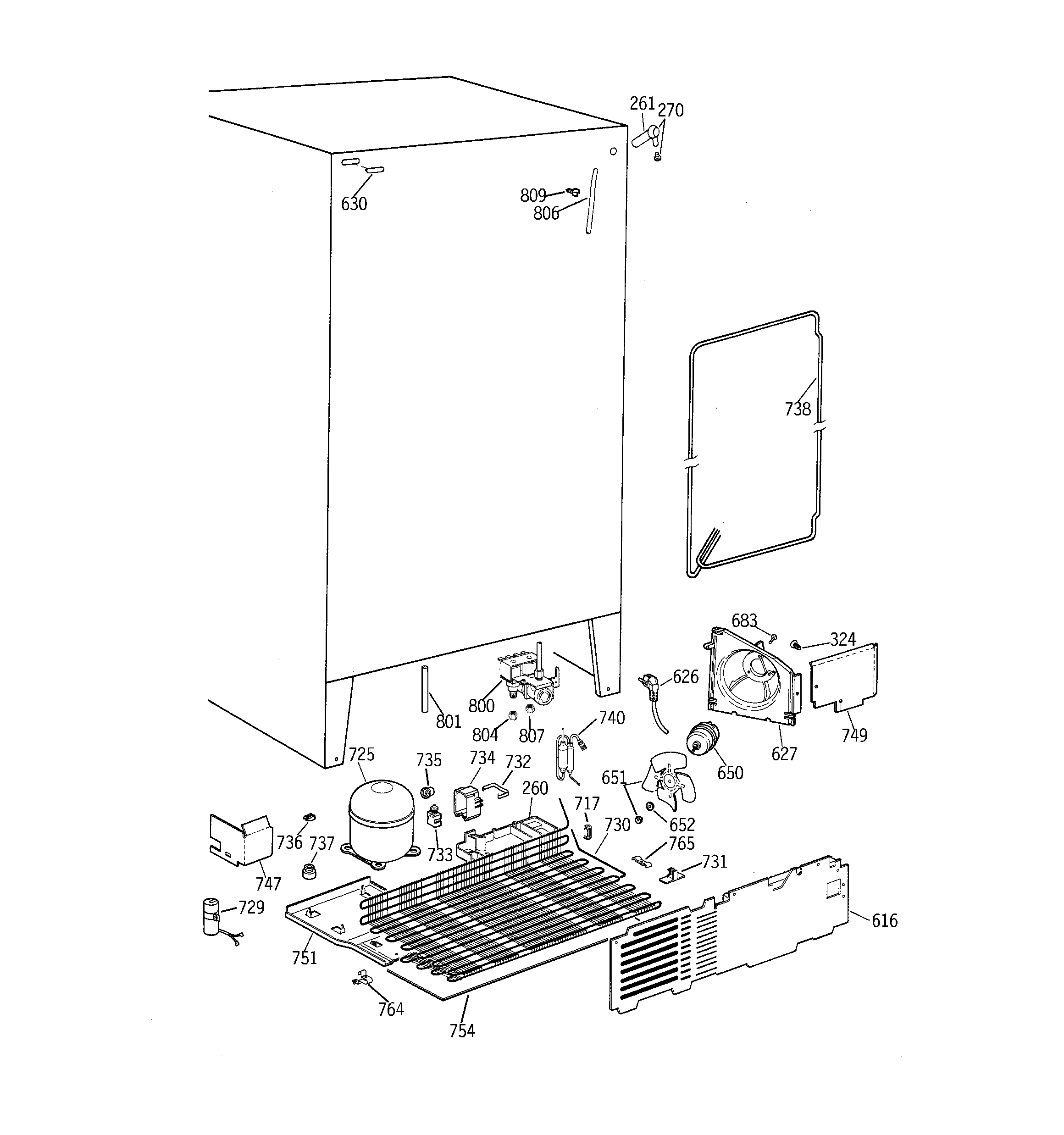 GE TPG21PRBCBB unit parts diagram