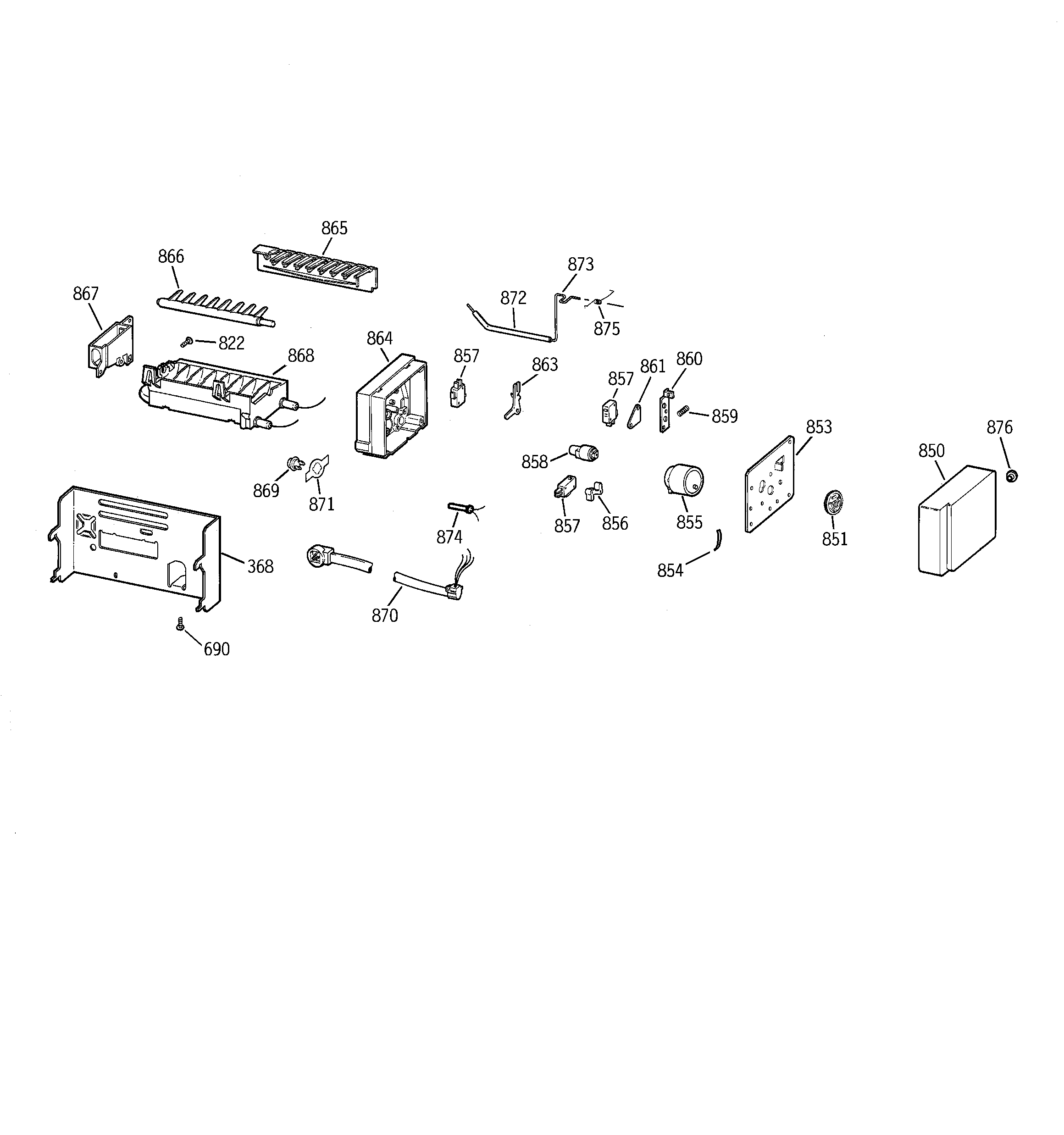 GE TPX24BRBCBB icemaker wr30x0328 diagram