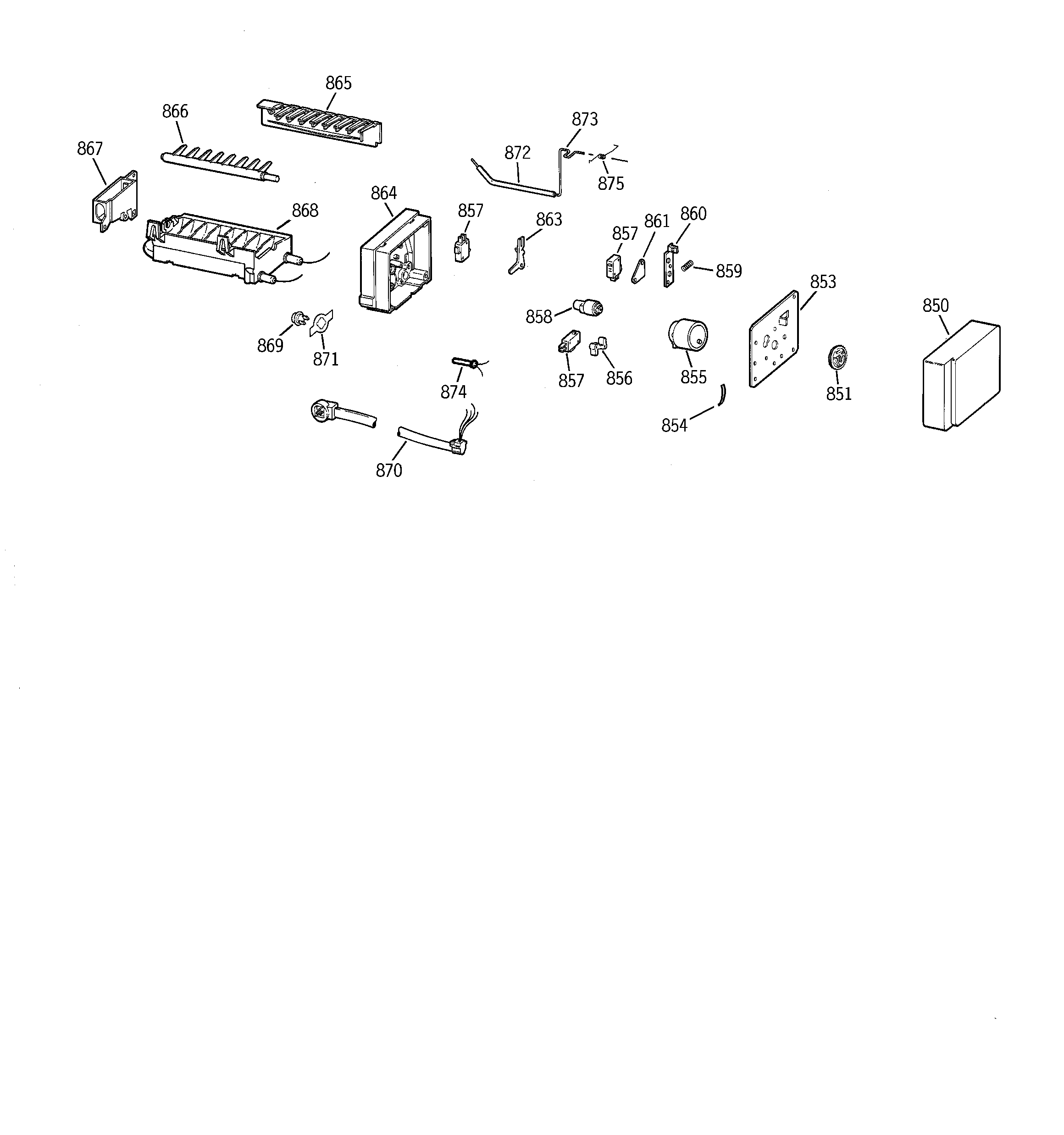 GE TFK25PRBCWW icemaker wr30x0330 diagram