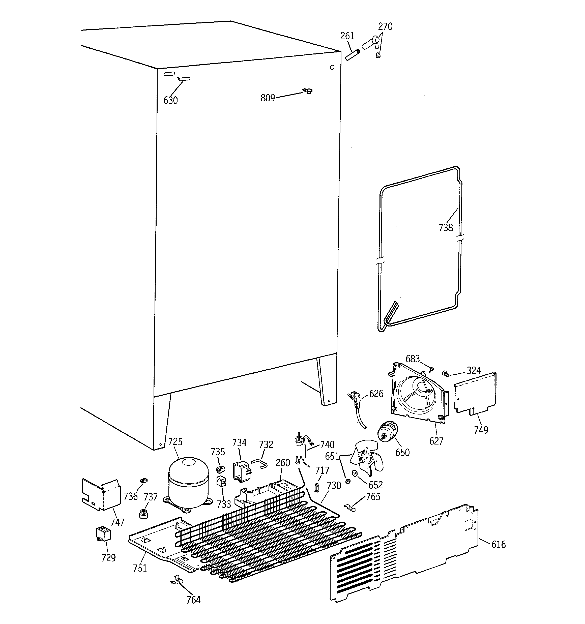 GE TFX25ZABCWW unit parts diagram