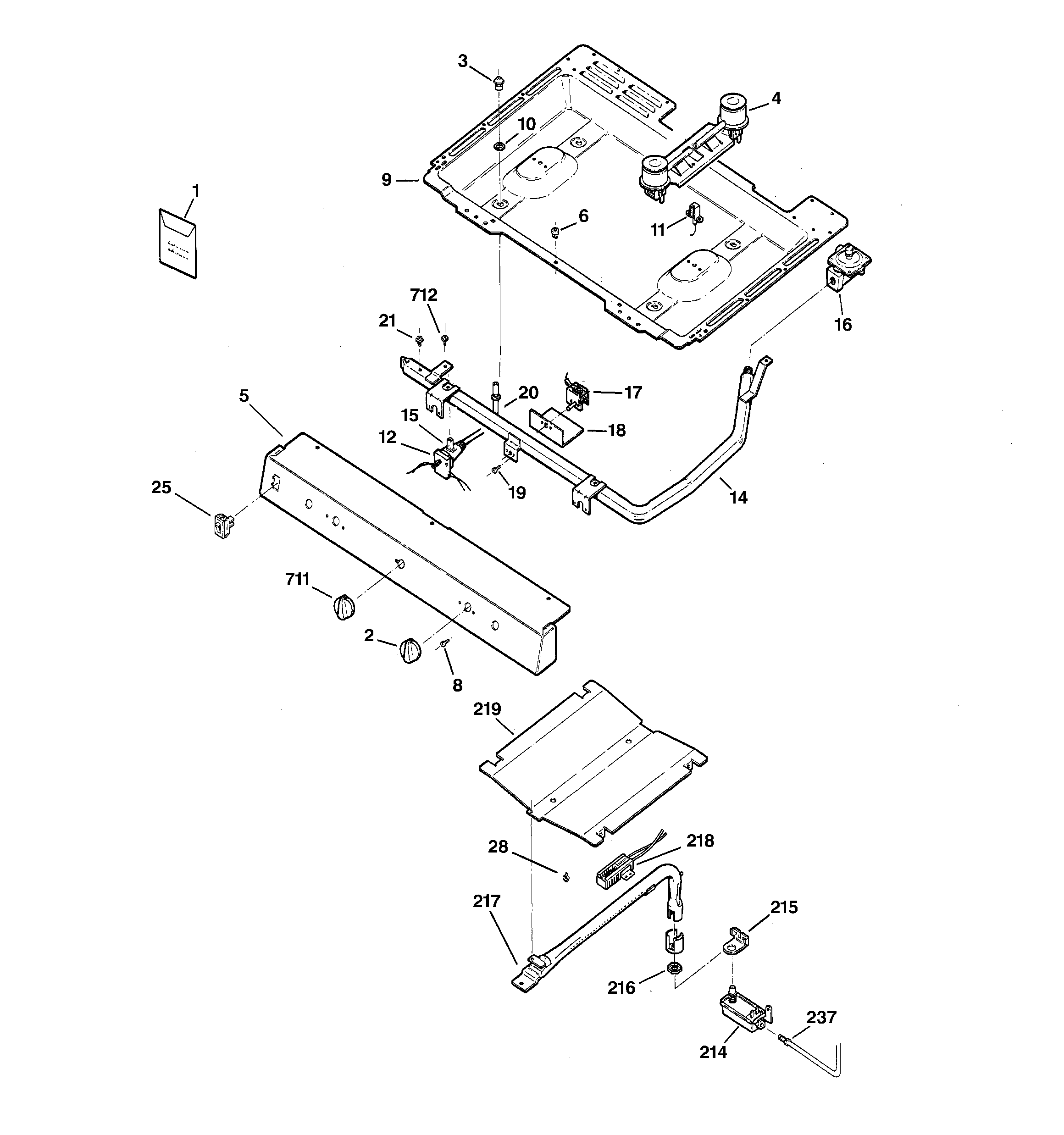 GE JGBC20WEA1WW gas & burner parts diagram