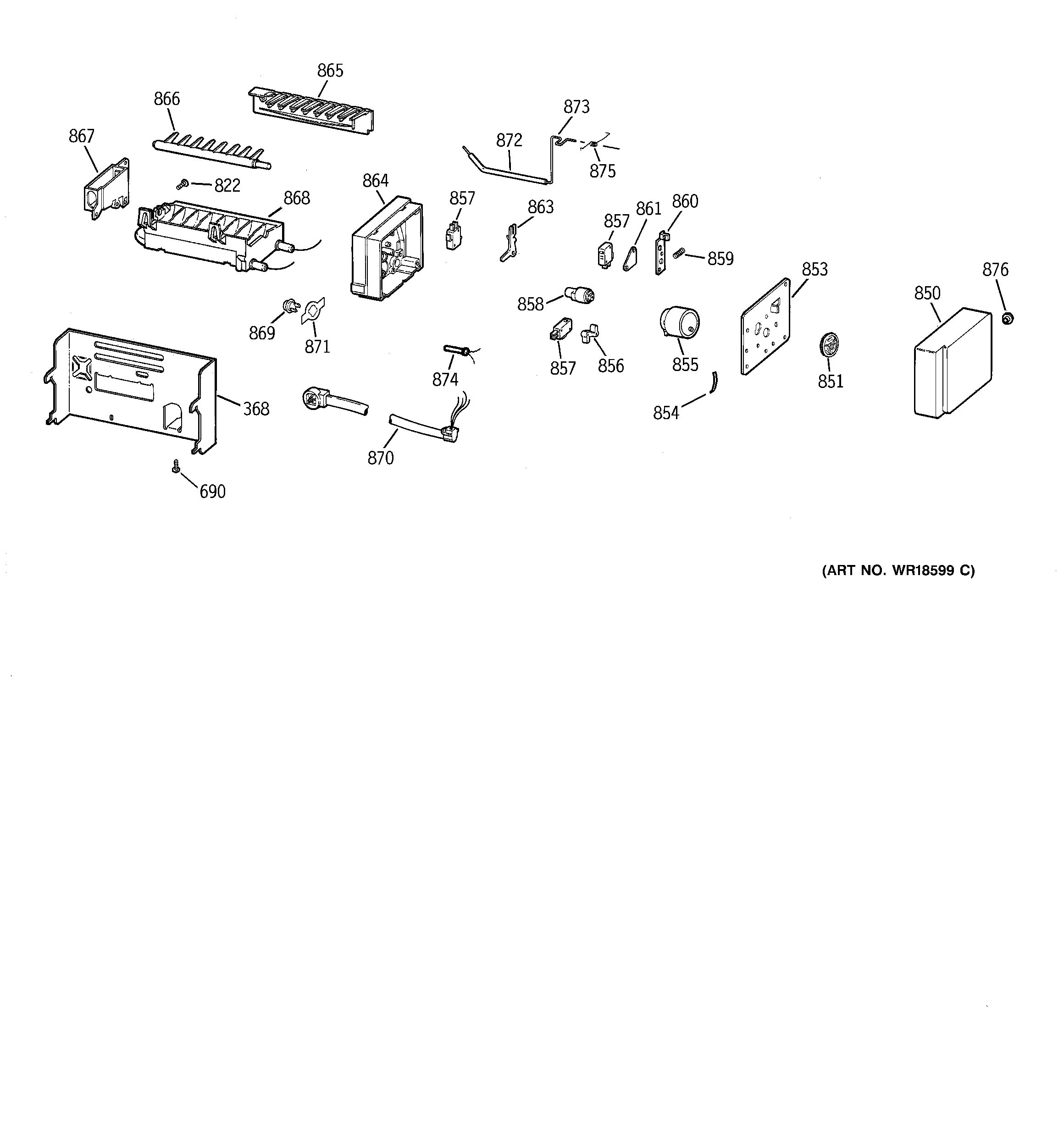 GE TPS24PIBBBS icemaker wr30x0328 diagram