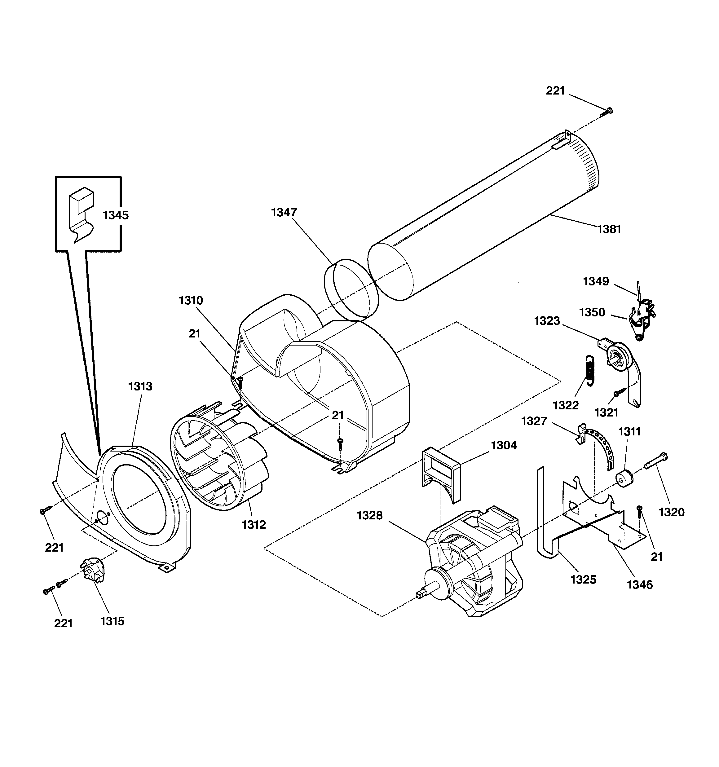GE DBL333GY0AA motor diagram