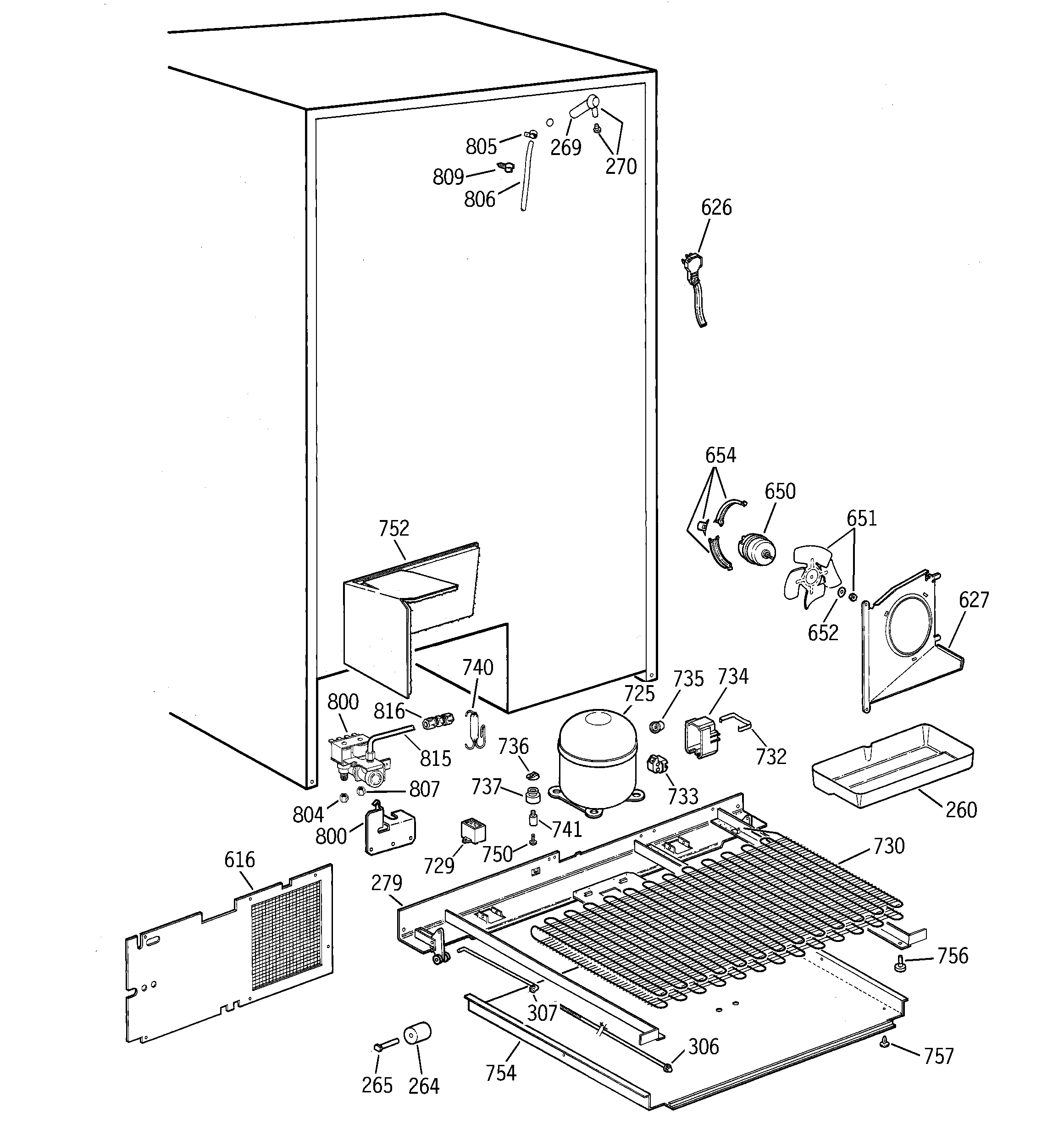 GE TPG24PFCCWW unit parts diagram