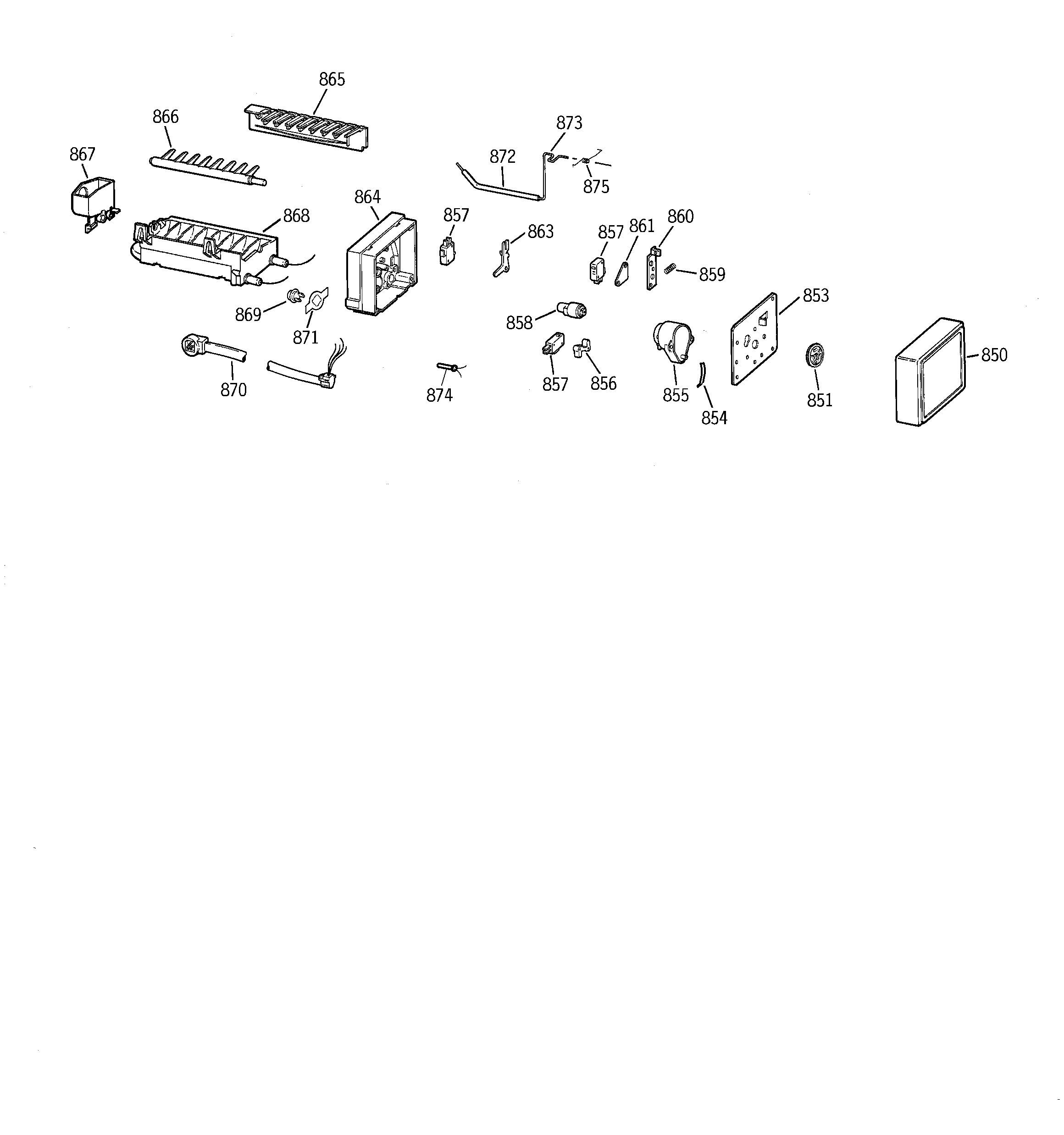 GE TFT27PRBCAA icemaker wr30x0327 diagram