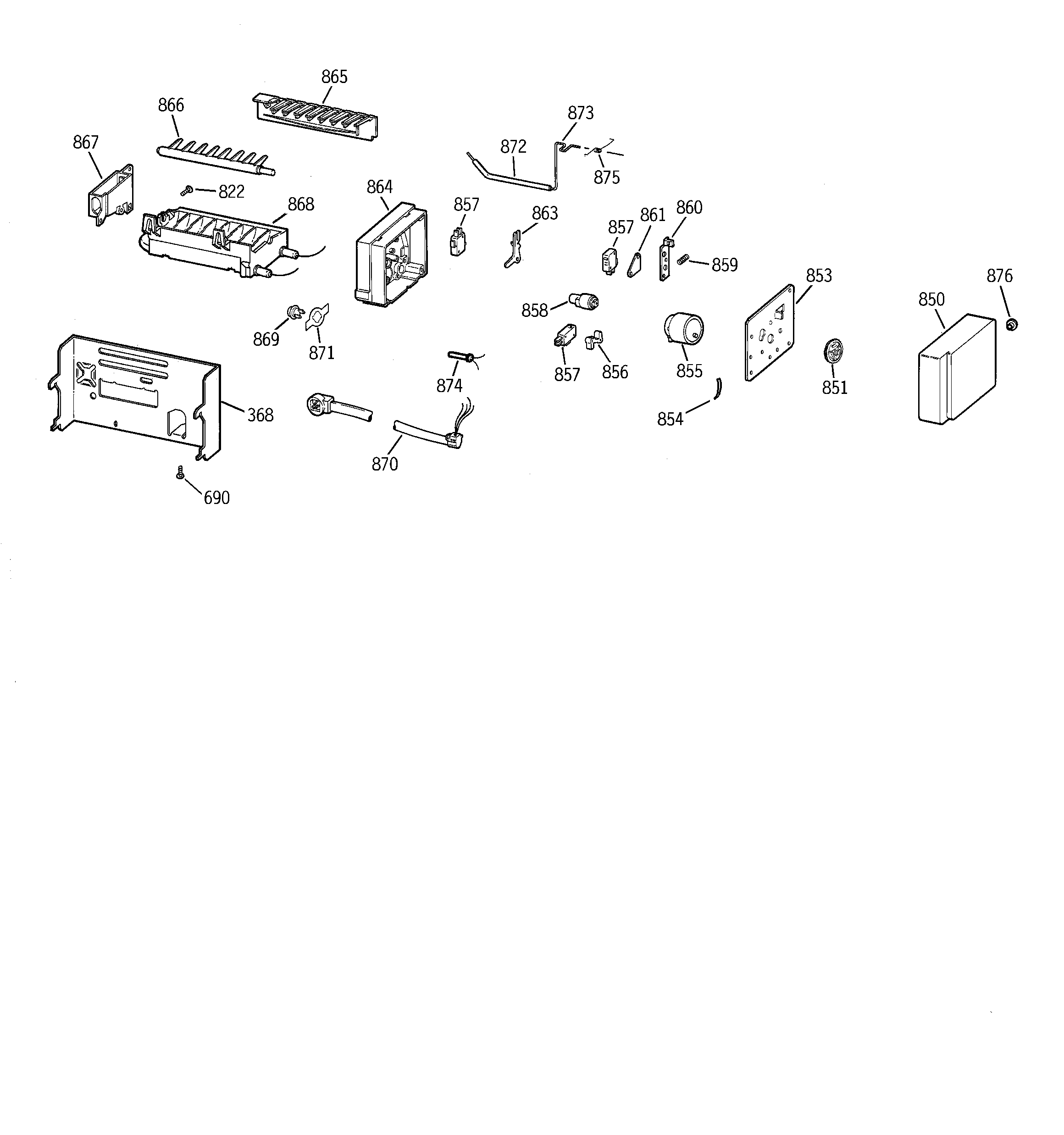 GE TFJ28PFBCWW icemaker wr30x0328 diagram