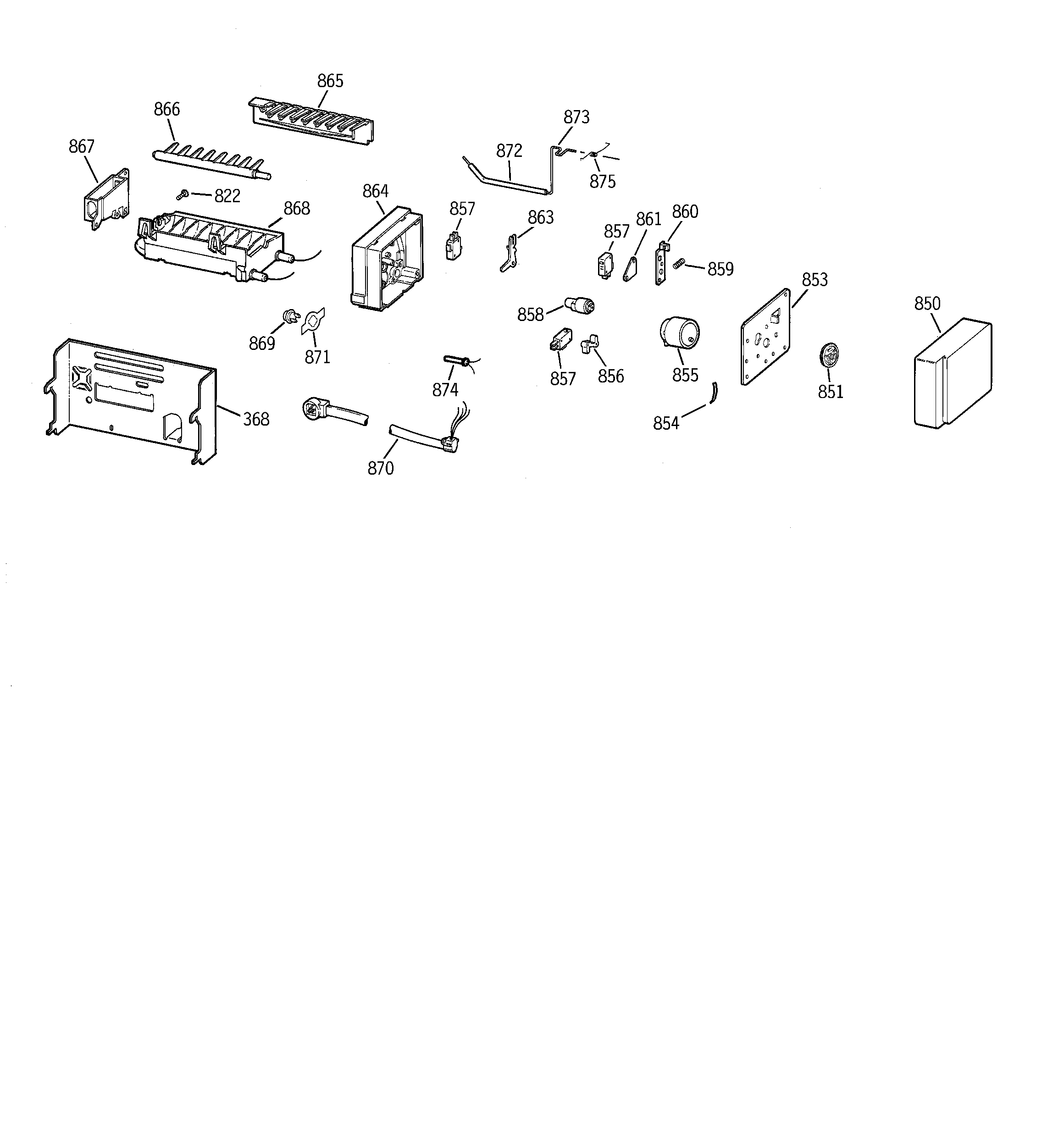 GE TFK28ZFBCAA icemaker wr30x0331 diagram