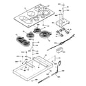 GE JP960CA1CC cooktop diagram
