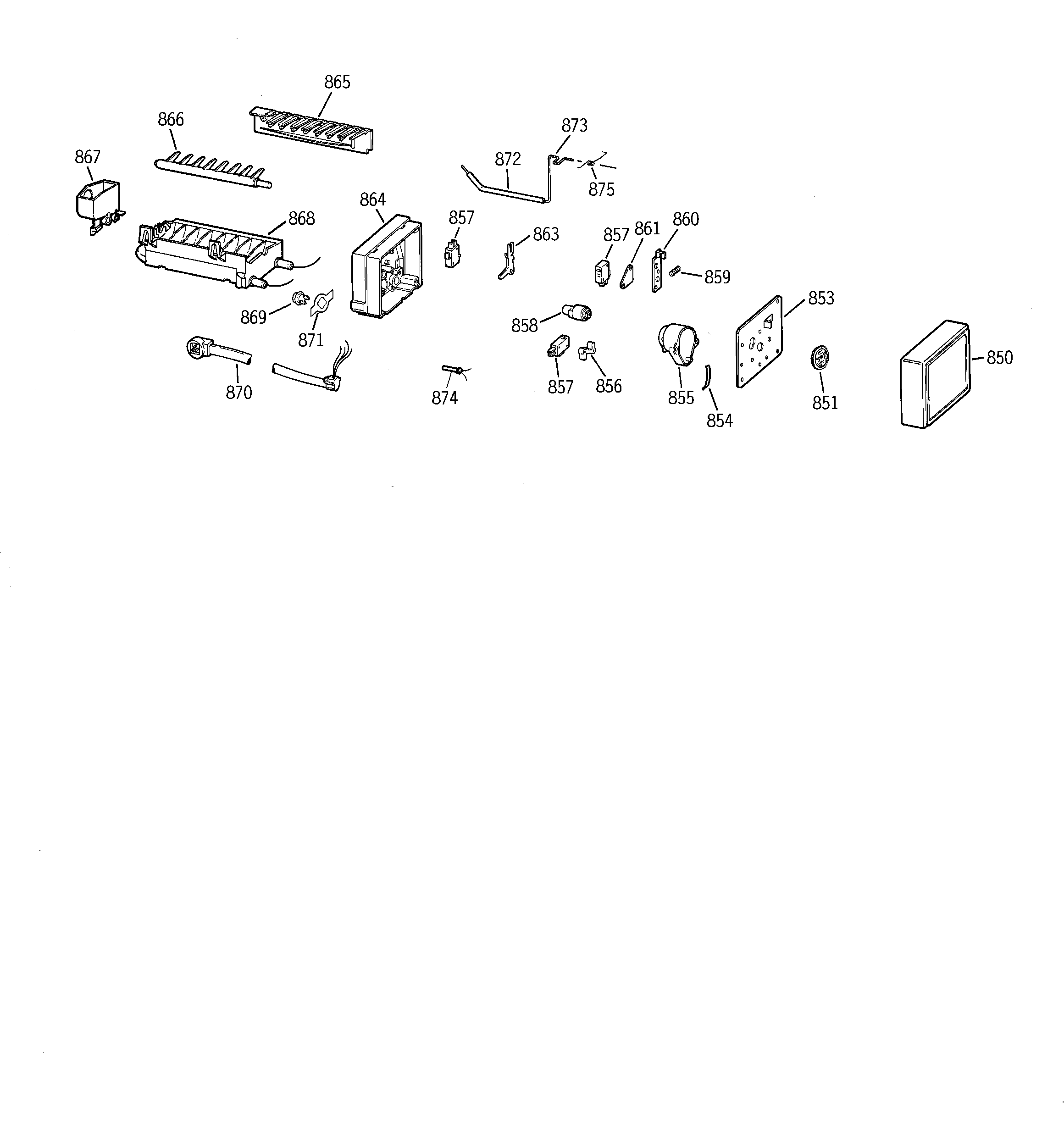 GE TFX25PRBEBB icemaker wr30x0327 diagram