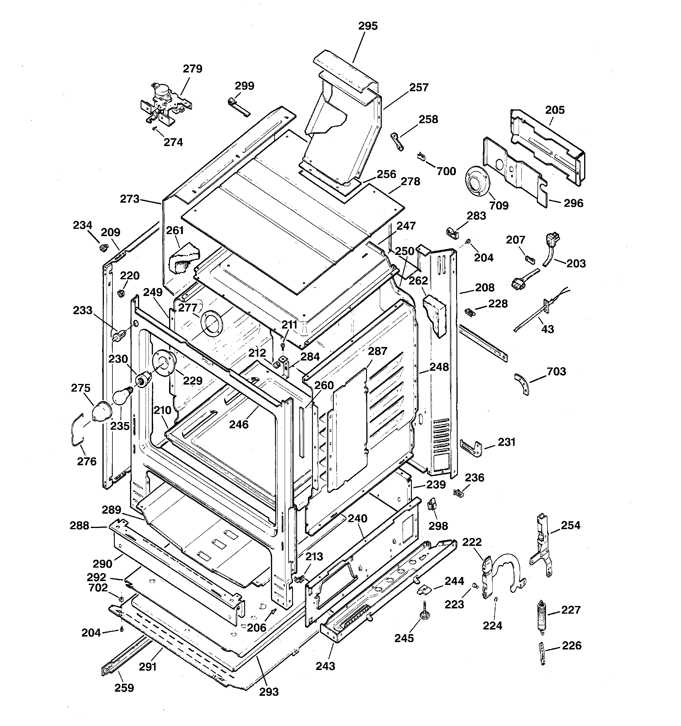 GE JGBP85WEA3WW body parts diagram
