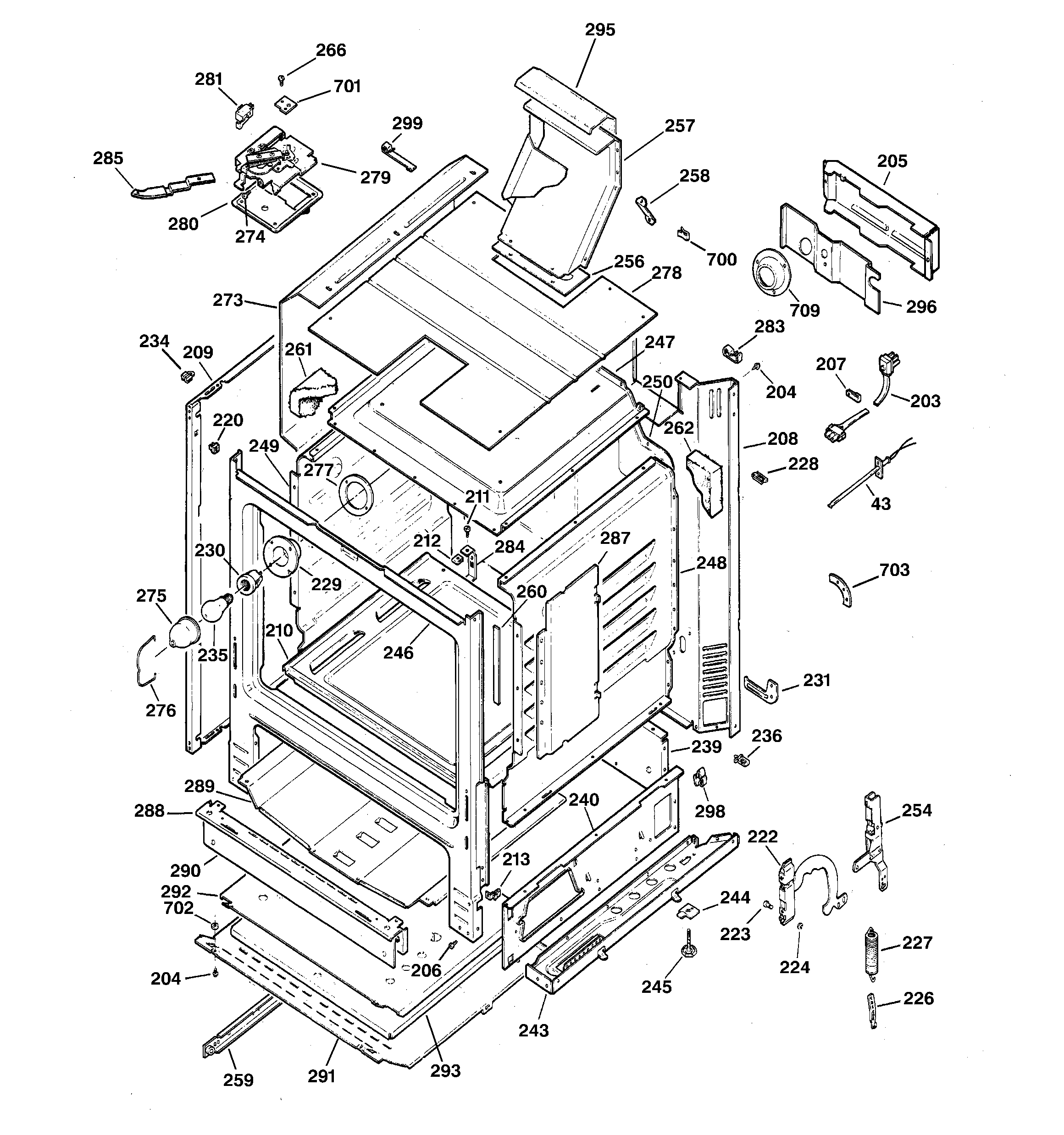 GE JGBP79CEA1CC body parts diagram
